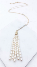 Load image into Gallery viewer, Pearl Tassel Necklace
