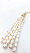 Load image into Gallery viewer, Pearl Tassel Necklace
