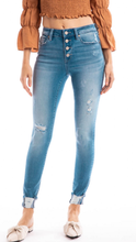Load image into Gallery viewer, Medium Wash Distressed Jeans