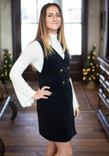 Load image into Gallery viewer, Black Overall Dress