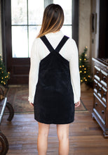 Load image into Gallery viewer, Black Overall Dress