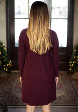 Load image into Gallery viewer, Maroon Sweater Dress