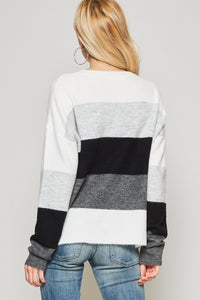 Black & White Classic Sweater 1X