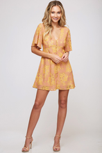 Load image into Gallery viewer, Peach Lace Dress