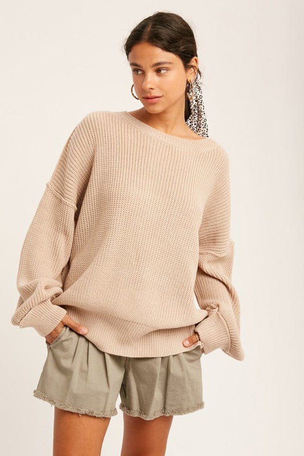 Reversed Slouchy Sweater