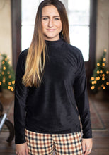 Load image into Gallery viewer, Black Corduroy Turtle Neck