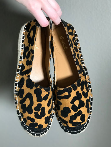 Leopard Woven Slip-Ons