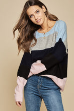 Load image into Gallery viewer, Blue &amp; Pink Sweater