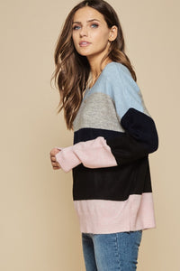 Blue & Pink Sweater