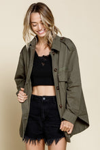 Load image into Gallery viewer, Olive Utility Jacket