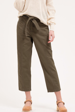 Load image into Gallery viewer, Olive Waist Tie Pants